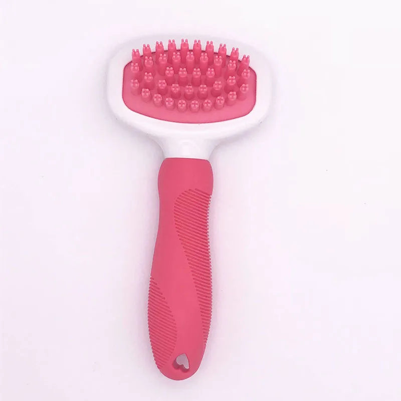 Brosse de toilettage en silicone pour animaux de compagnie