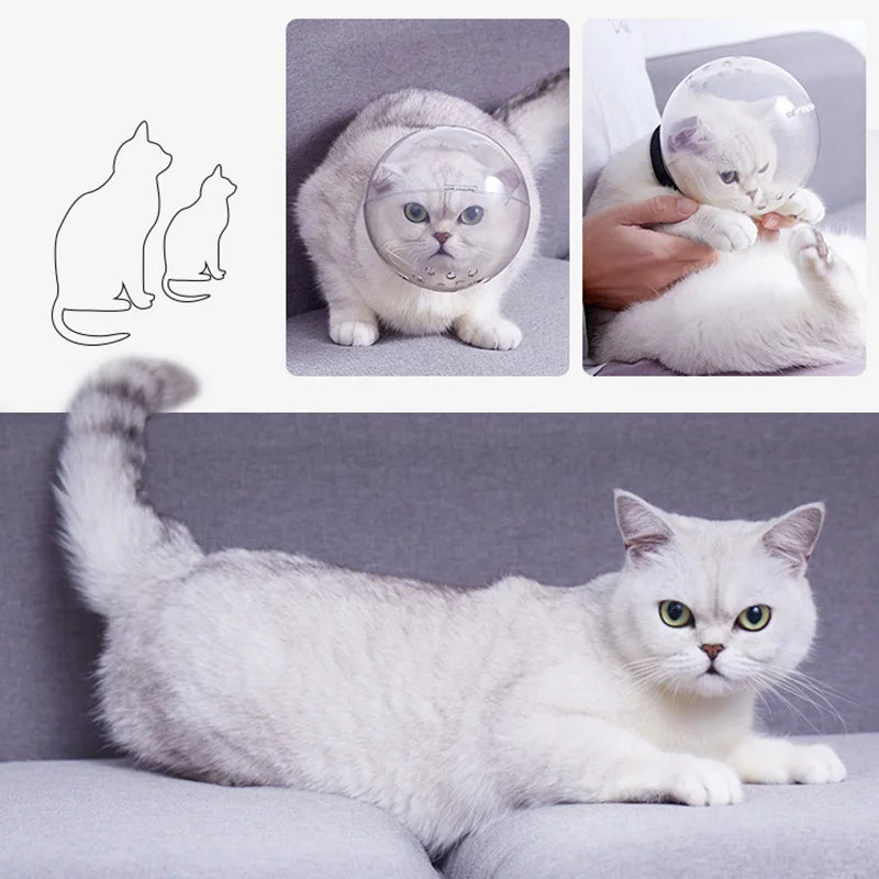 Breathable Space Hood Cat Grooming Mask