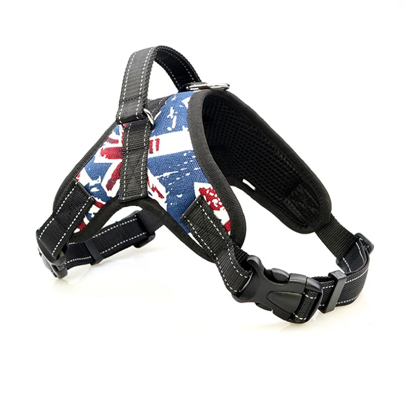 Soft Adjustable Reflective Vest Harness for Dogs