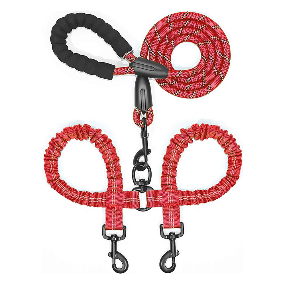Dual Dog Coupler Leash – Walk 2 Dogs at Once