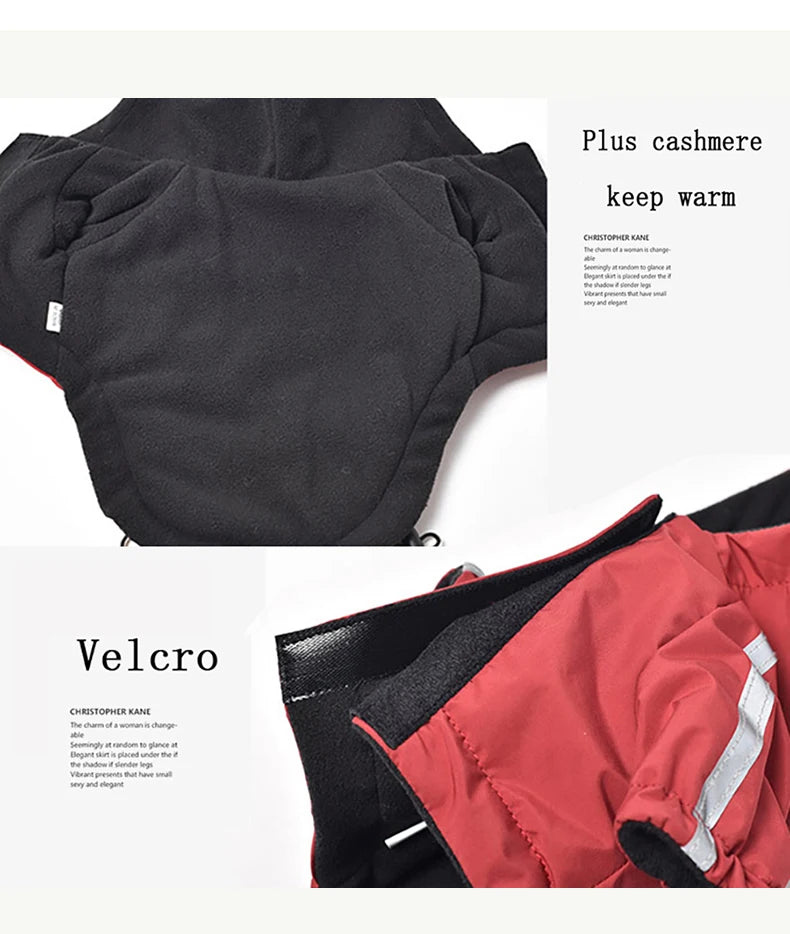 Waterproof Warm Hoodie Jacket for Dogs & Cats – Autumn & Winter