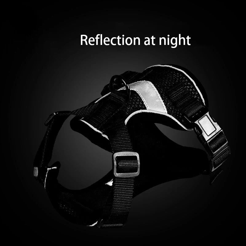 Breathable Escape-Proof Pet Harness Vest with Reflective Strips