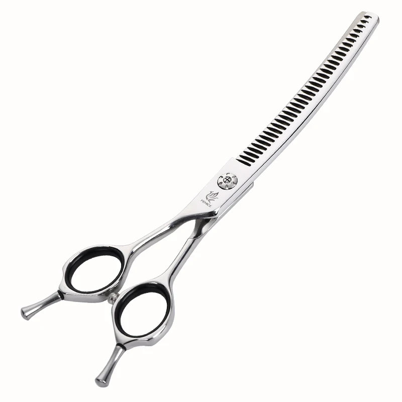 Fenice 7" Professional Left-Handed Dog Grooming Scissors – JP 440C Stainless Steel