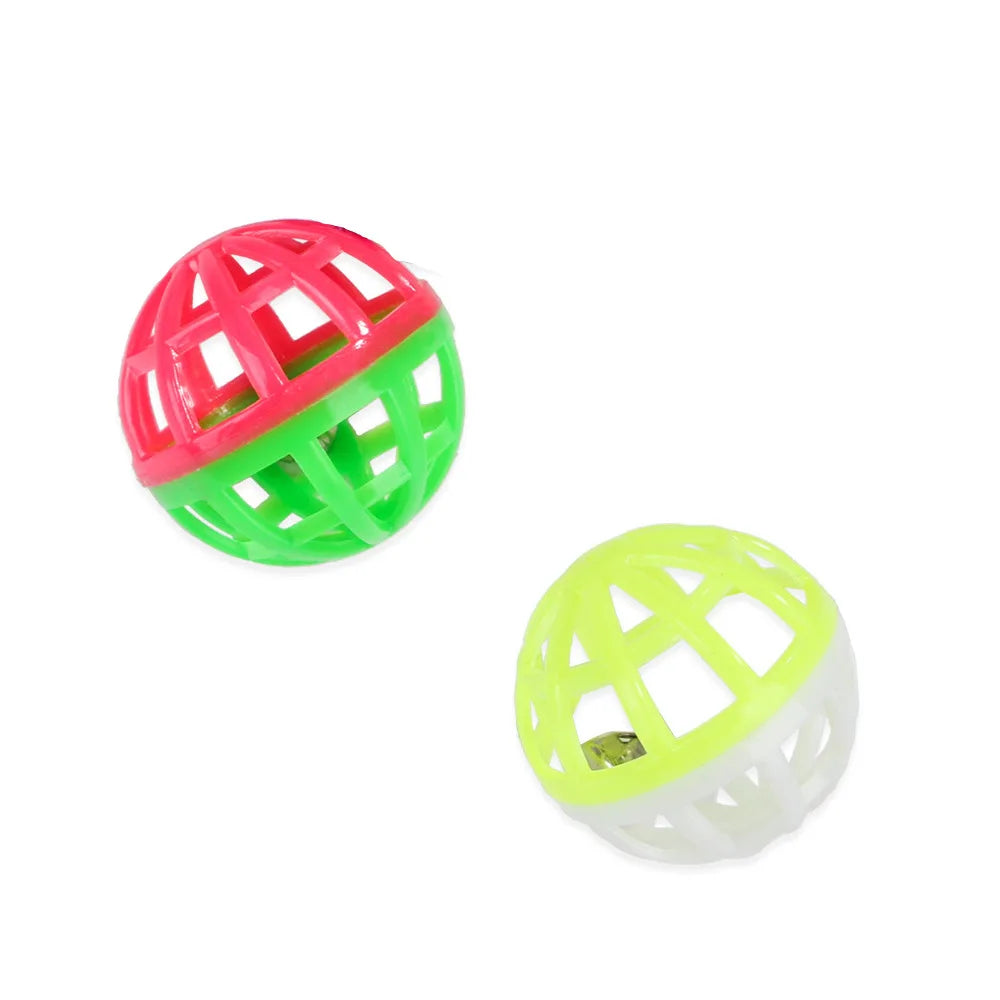 Foldable Cat Play Tunnel with Toys - Interactive Tent for Kittens