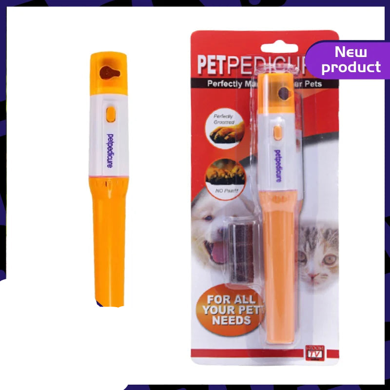Electric Pet Nail Grinder – Quiet Low-Vibration Claw Trimmer for Cats & Dogs
