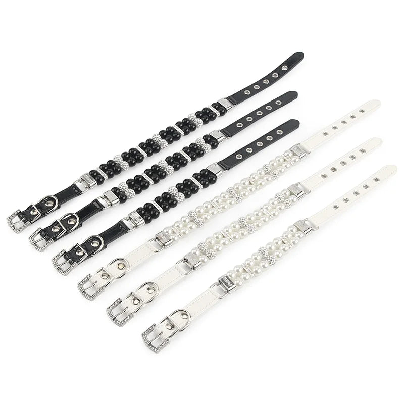 Pearl & Rhinestone Pet Collar for Cats & Dogs