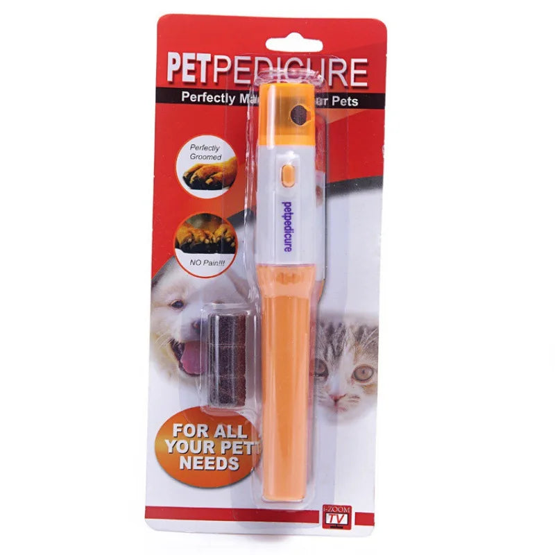 Electric Pet Nail Grinder – Quiet Low-Vibration Claw Trimmer for Cats & Dogs