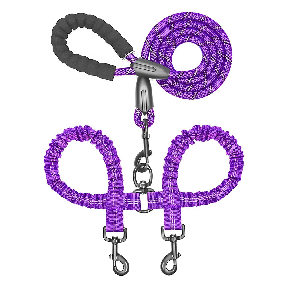 Dual Dog Coupler Leash – Walk 2 Dogs at Once