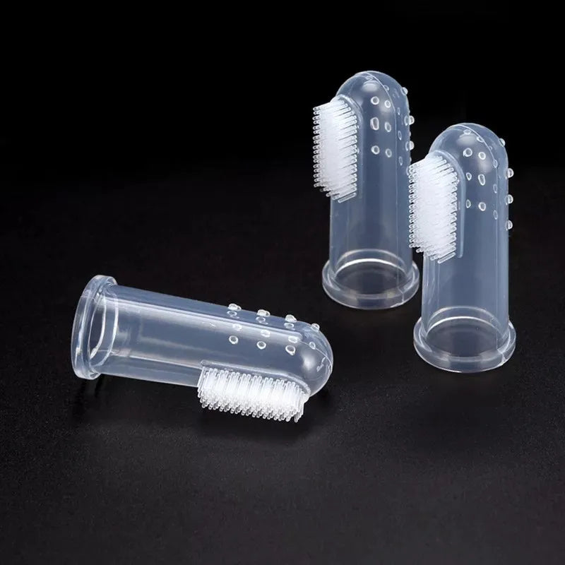 Pet Finger Toothbrush - Super Soft Silicone Dental Care Tool for Dogs and Cats