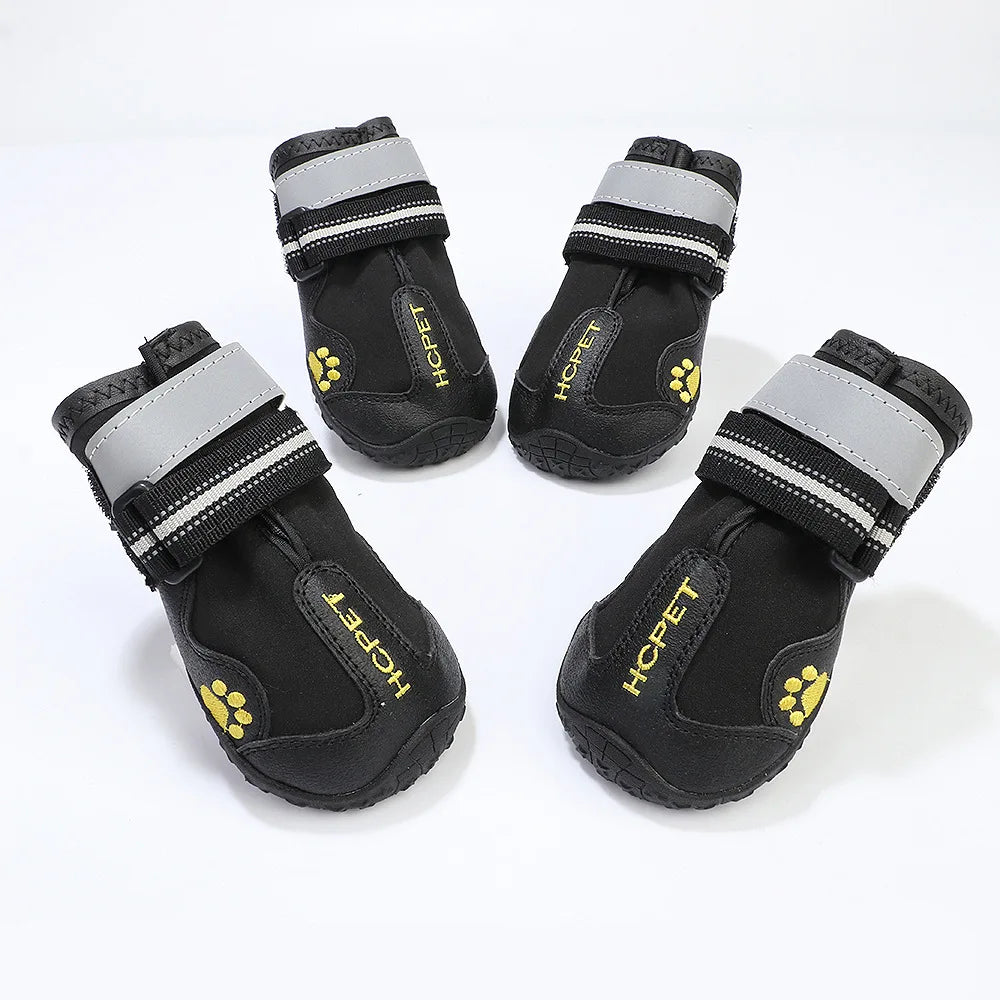 Reflective Waterproof Anti-Slip Dog Boots (Set of 4)