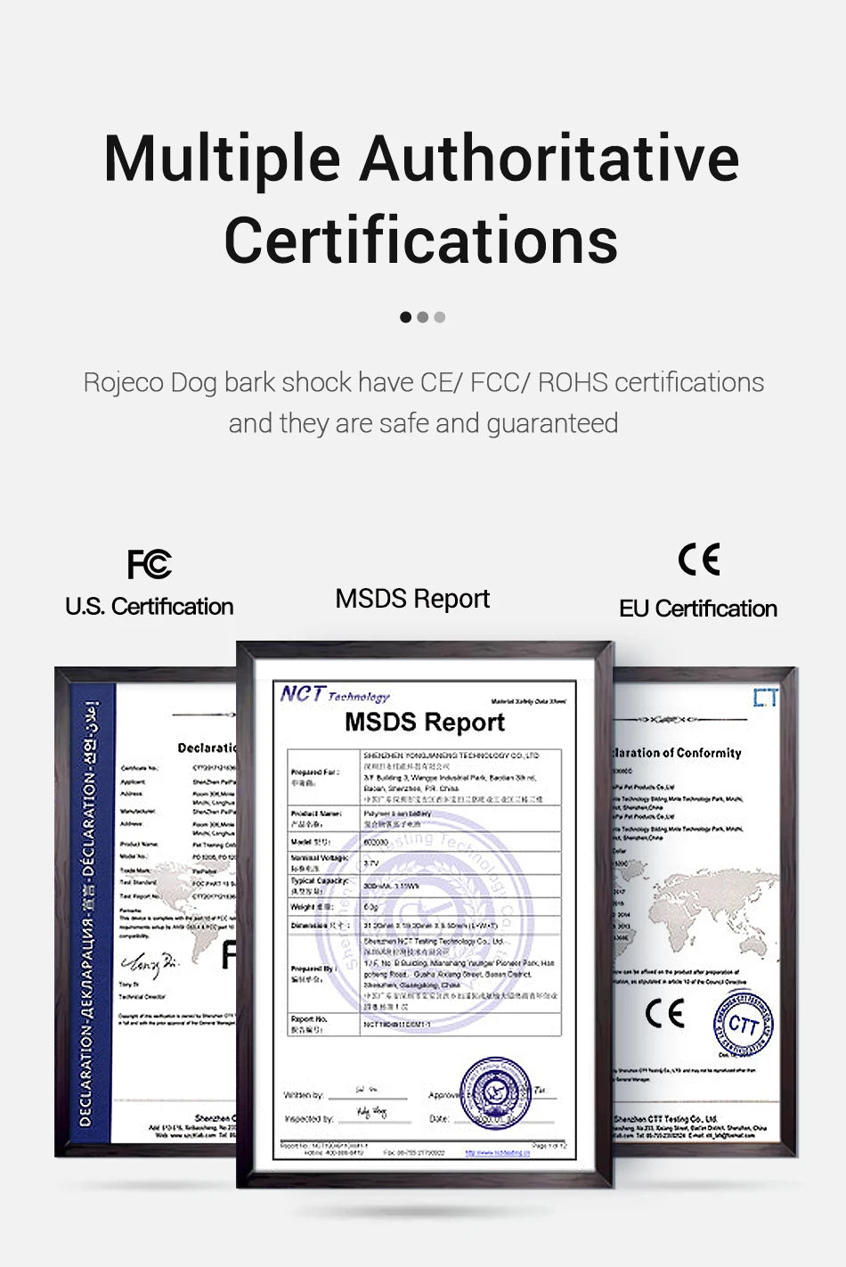 Rechargeable Dog Training Collar — Waterproof Anti-Bark Device with Smart Control