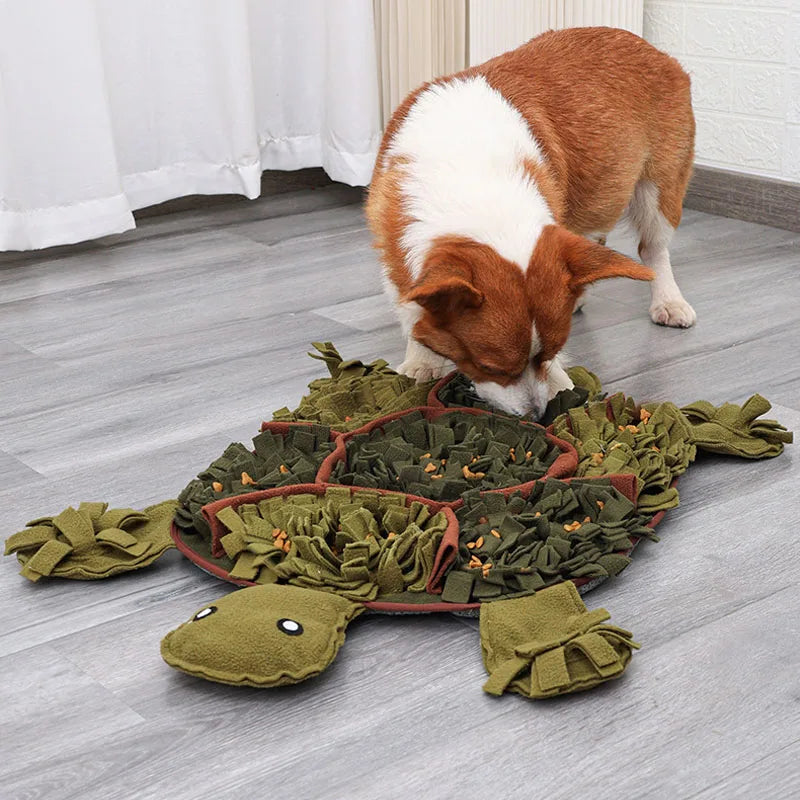 Animal-Shaped Dog Snuffle Mat — Foldable with Hidden Squeaker