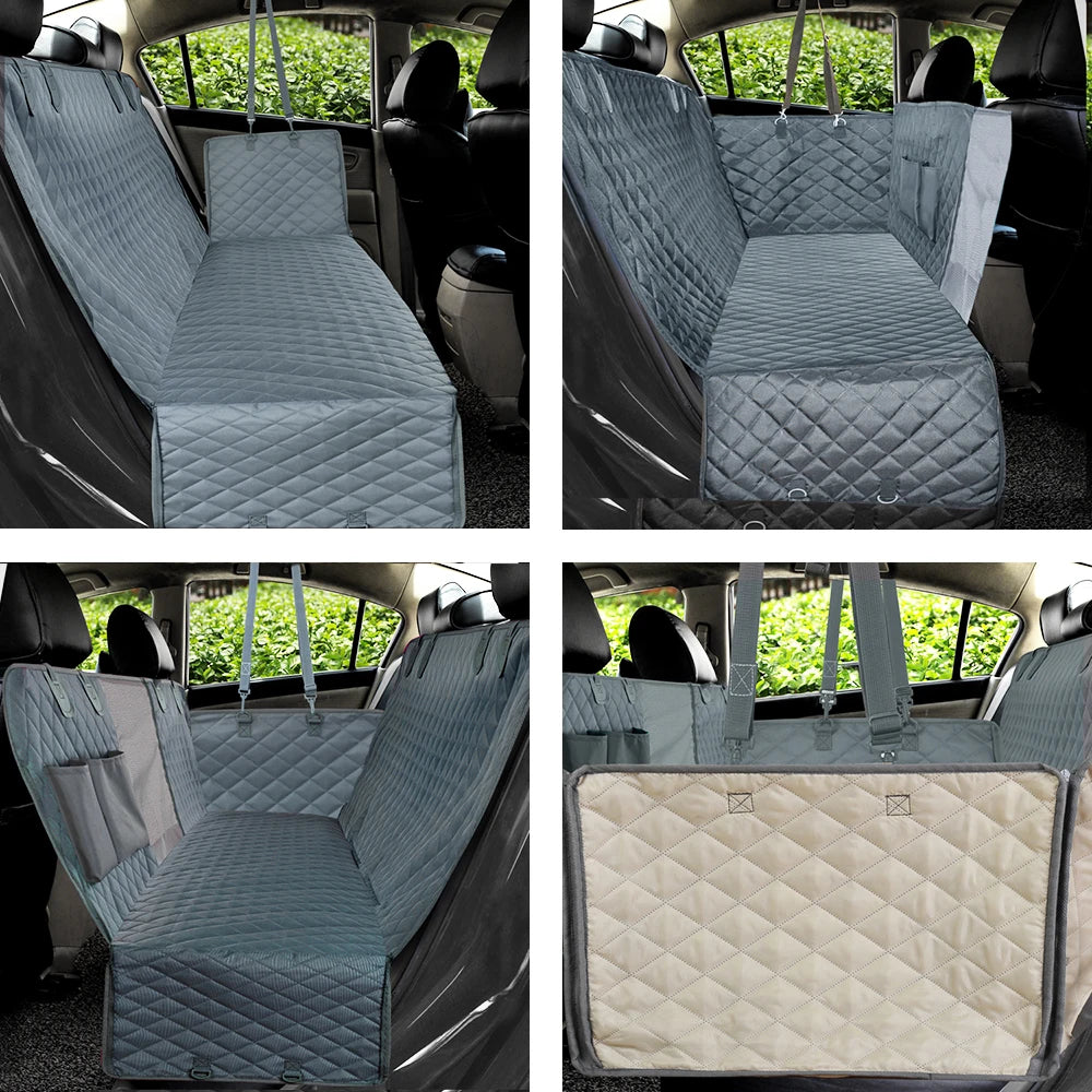 Waterproof Dog Car Seat Cover & Hammock | Rear Seat Protector