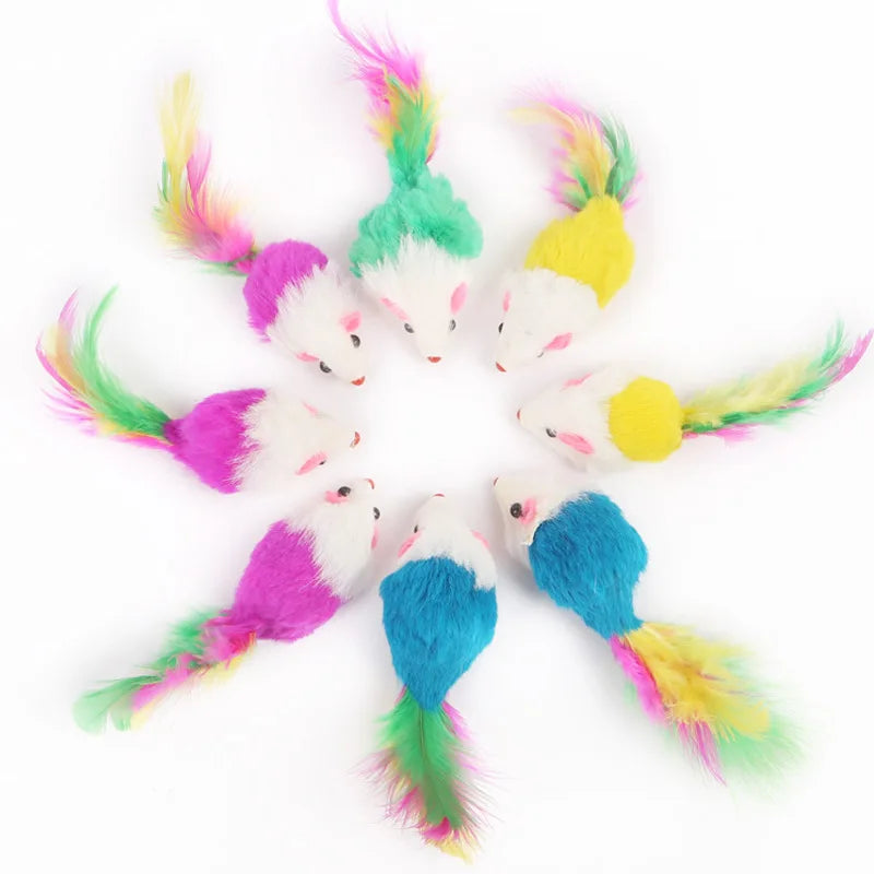 Feather Wand Cat Teaser Toy