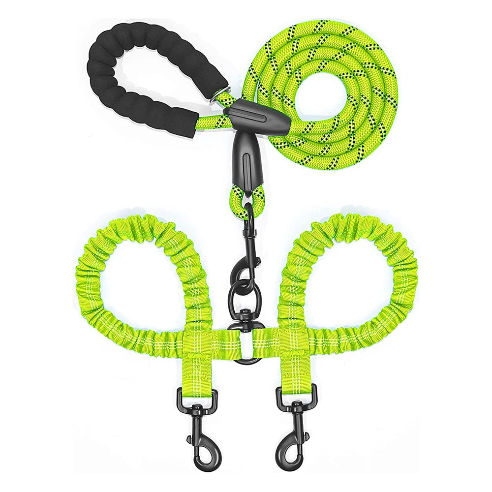 Dual Dog Coupler Leash – Walk 2 Dogs at Once
