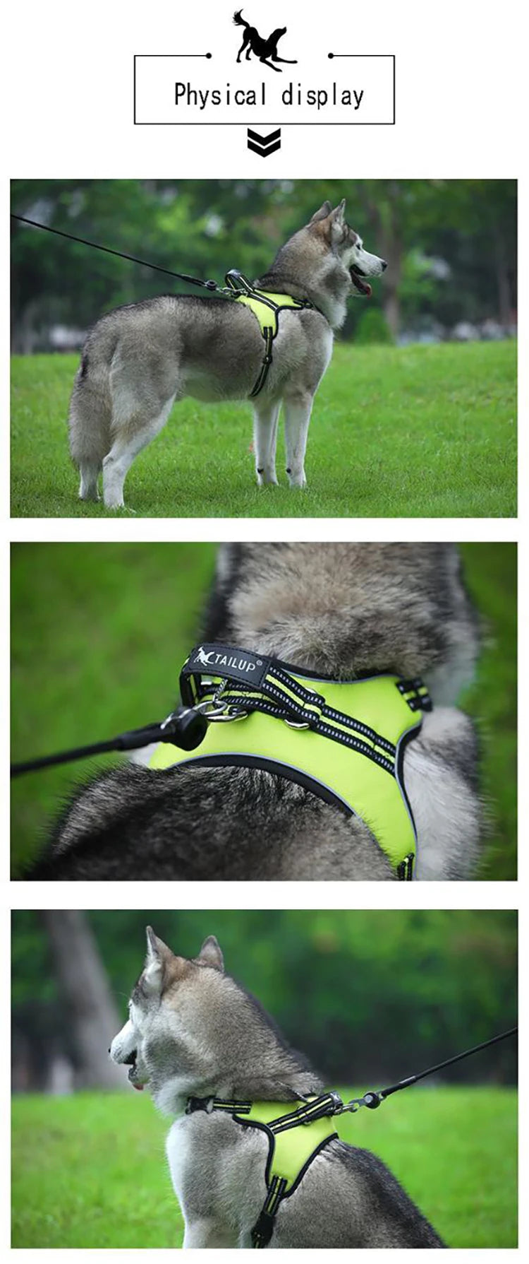 Adjustable Reflective Dog Harness Vest