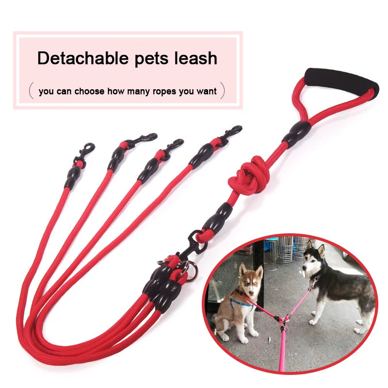 Multi-Dog Coupler Leash – Walk 2, 3 or 4 Dogs at Once