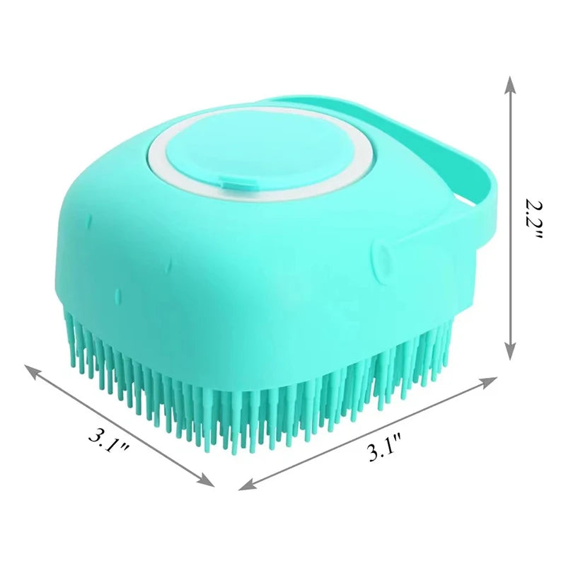 2-in-1 Silicone Pet Bath Brush & Massage Comb