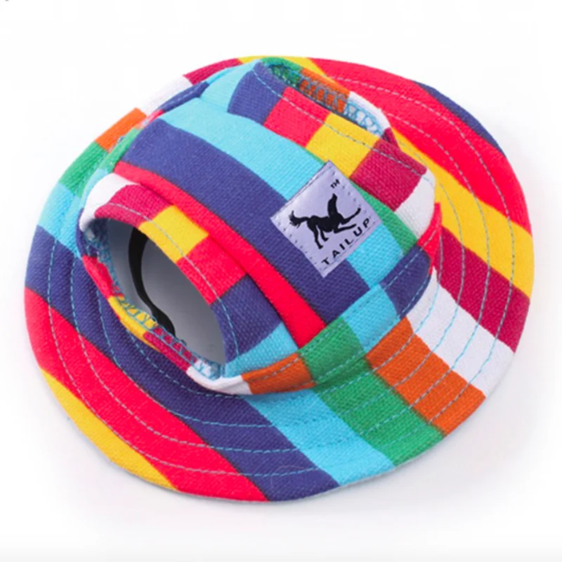 Breathable Sun Hat for Small Dogs & Cats | Mesh Canvas Cap