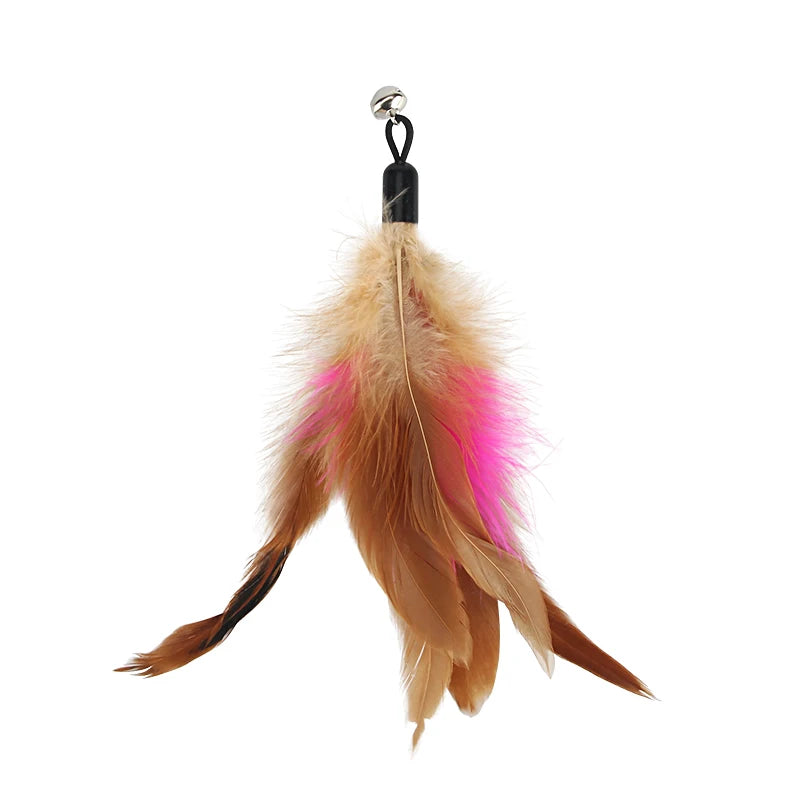 Feather Cat Teaser Stick Replacement Heads (5 Pack)