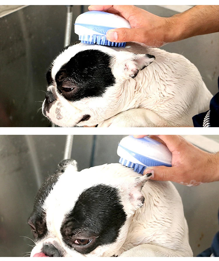 2-in-1 Silicone Pet Bath Brush & Massage Comb