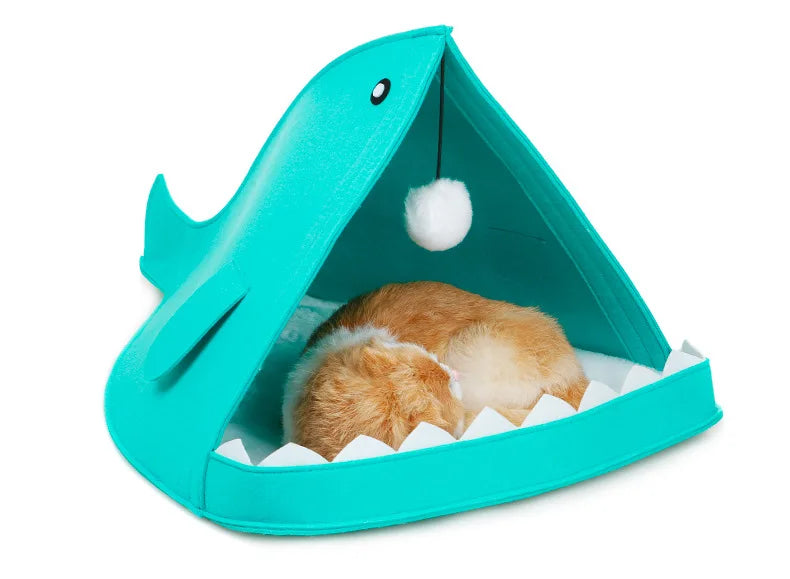 Shark Pet Bed & Cushion Mat for Dogs & Cats