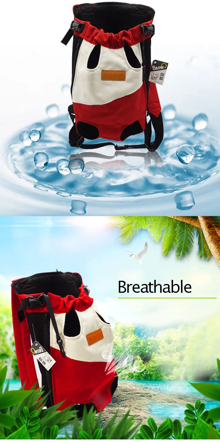 Breathable Mesh Pet Carrier Backpack for Small Dogs & Cats
