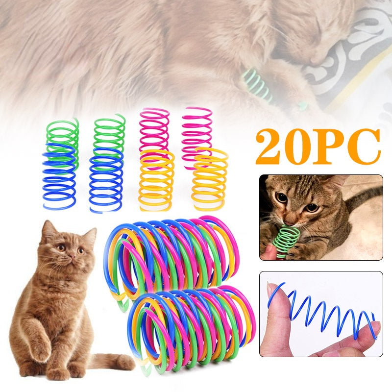 Colorful Spring Cat Toys - Interactive Coil Toys for Kittens (Multi-Pack)
