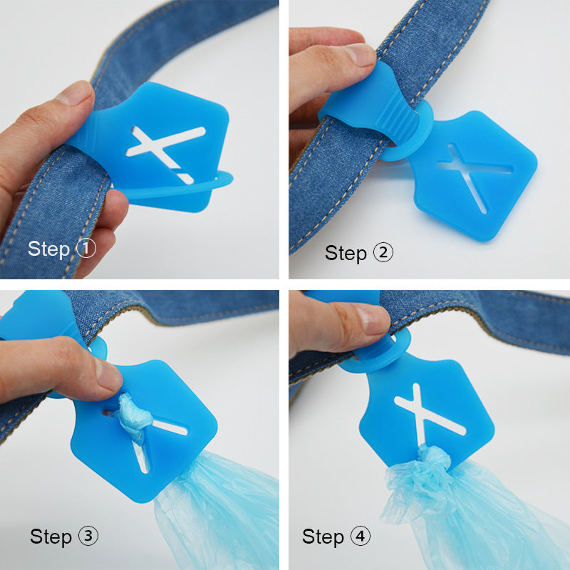 Silicone Dog Poop Bag Holder Clip