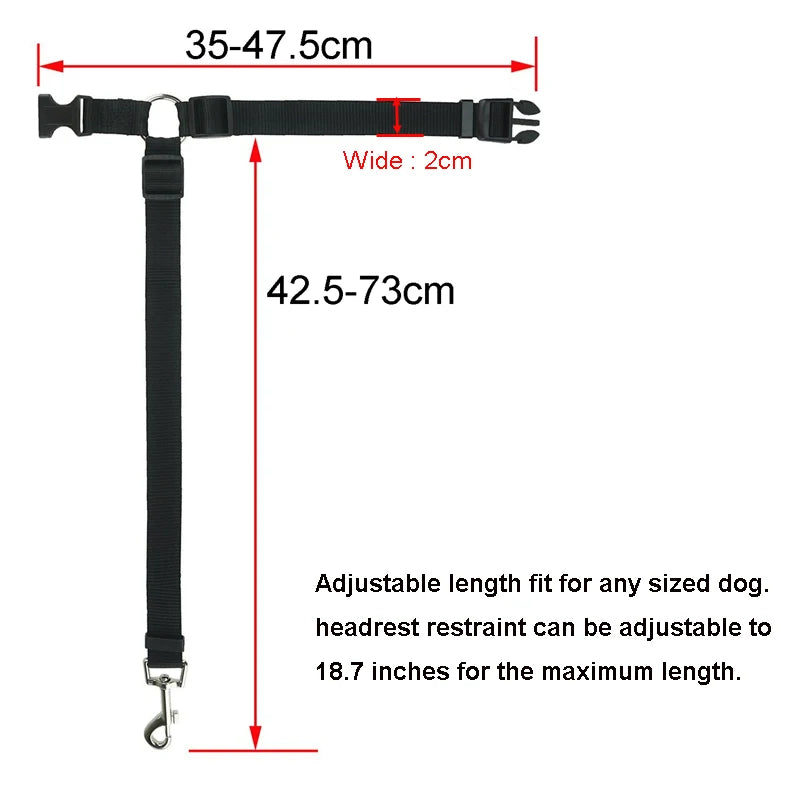 Harnais réglable et ceinture de sécurité pour chien