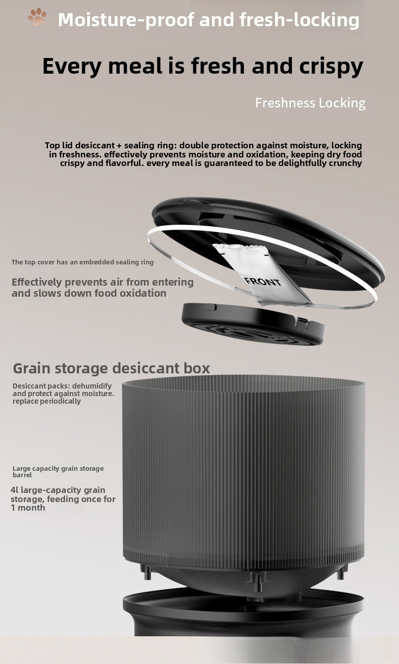 Smart Automatic Pet Feeder with HD Camera & Voice Control — Wi-Fi Remote Timed Food Dispenser