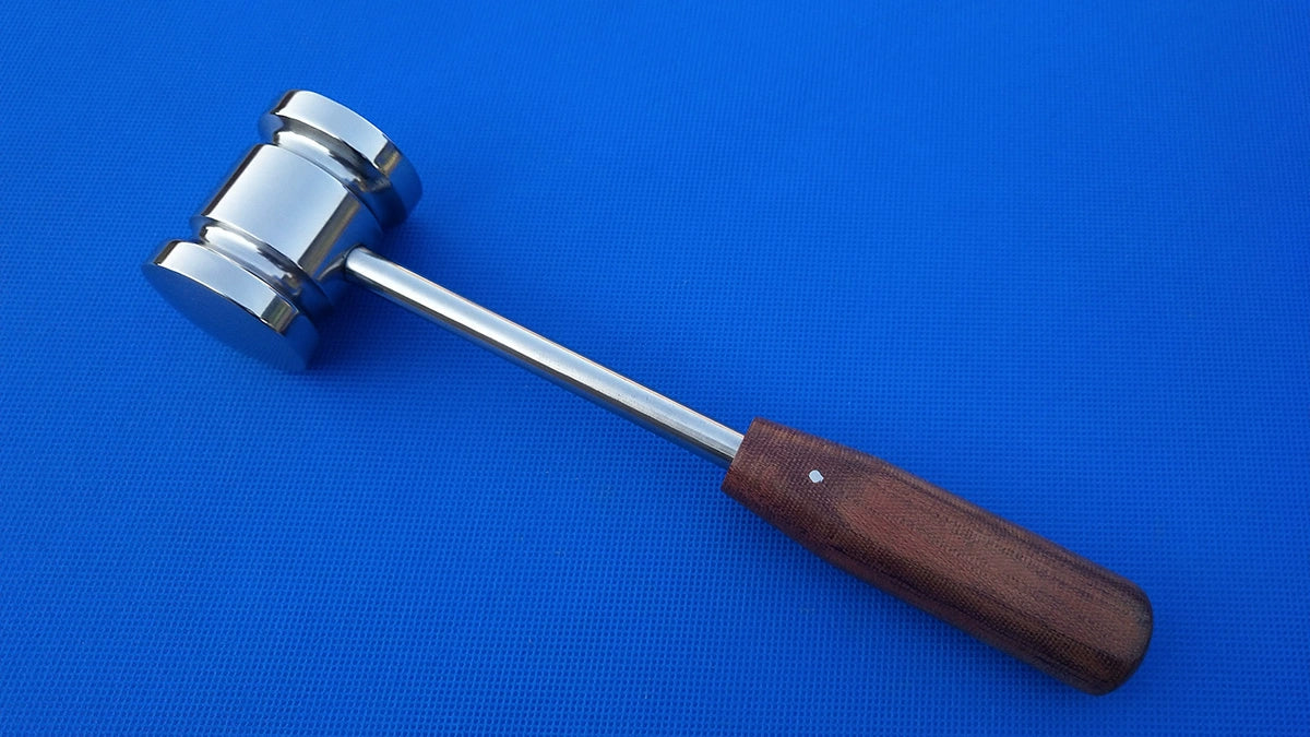 Double-Headed Veterinary Bone Hammer - Stainless Steel Professional Tool