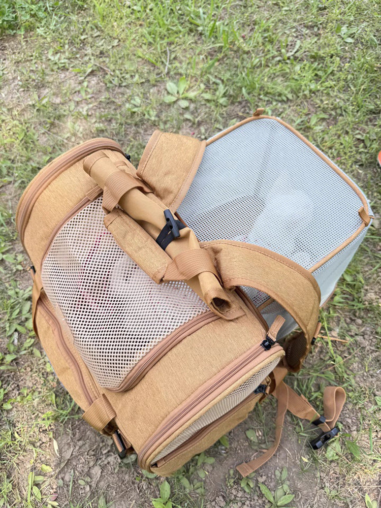 Expandable Mesh Pet Carrier for Cats & Small Dogs