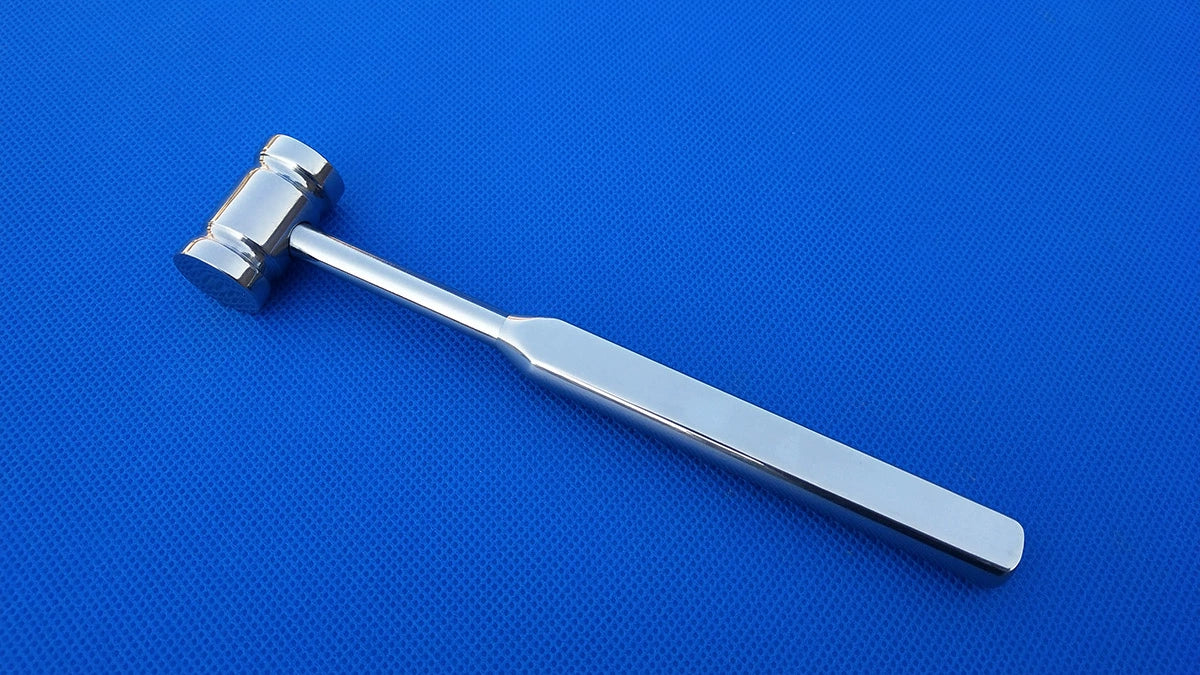 Double-Headed Veterinary Bone Hammer - Stainless Steel Professional Tool