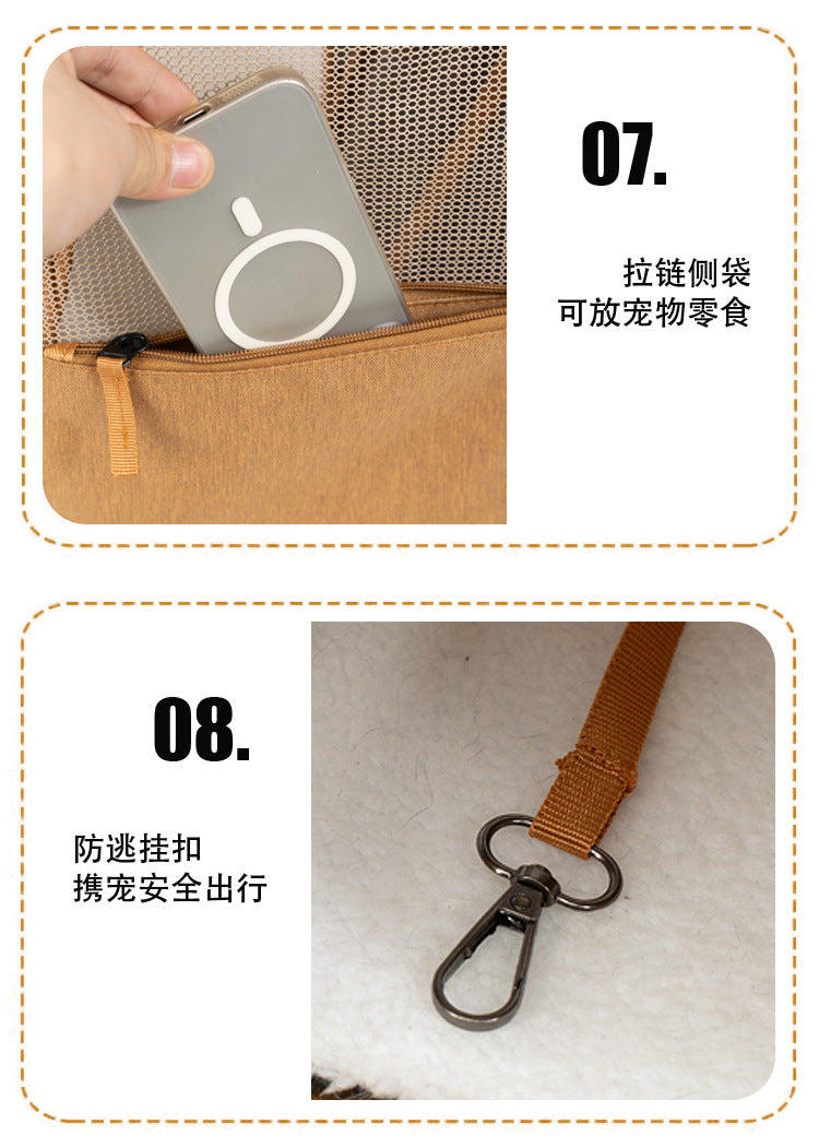 Expandable Mesh Pet Carrier for Cats & Small Dogs