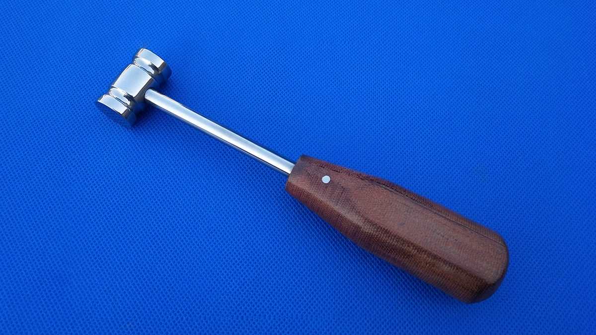Double-Headed Veterinary Bone Hammer - Stainless Steel Professional Tool
