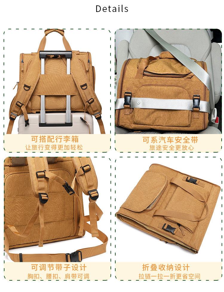 Expandable Mesh Pet Carrier for Cats & Small Dogs