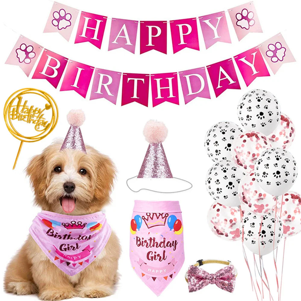 Dog Birthday Party Decoration Kit