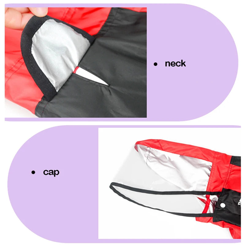 Transparent Hooded Raincoat Jumpsuit for Dogs & Cats