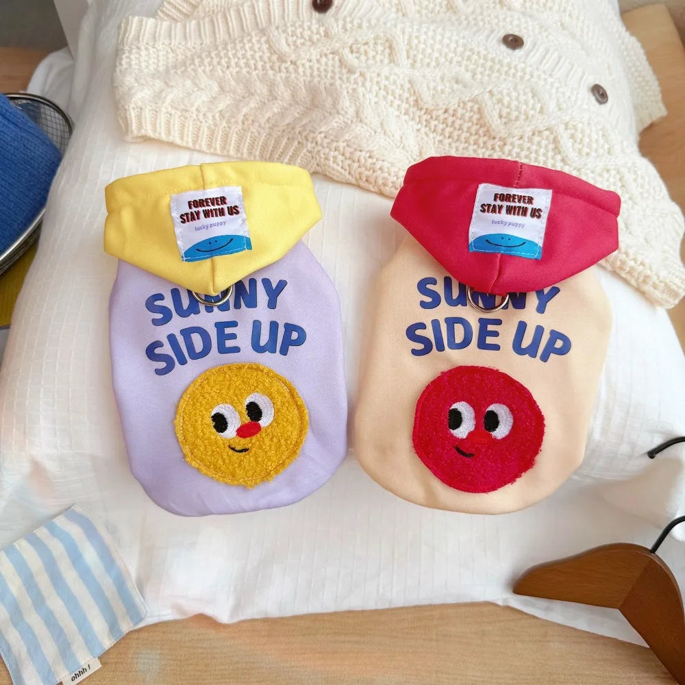 Smile Face Hoodie for Small & Medium Dogs & Cats