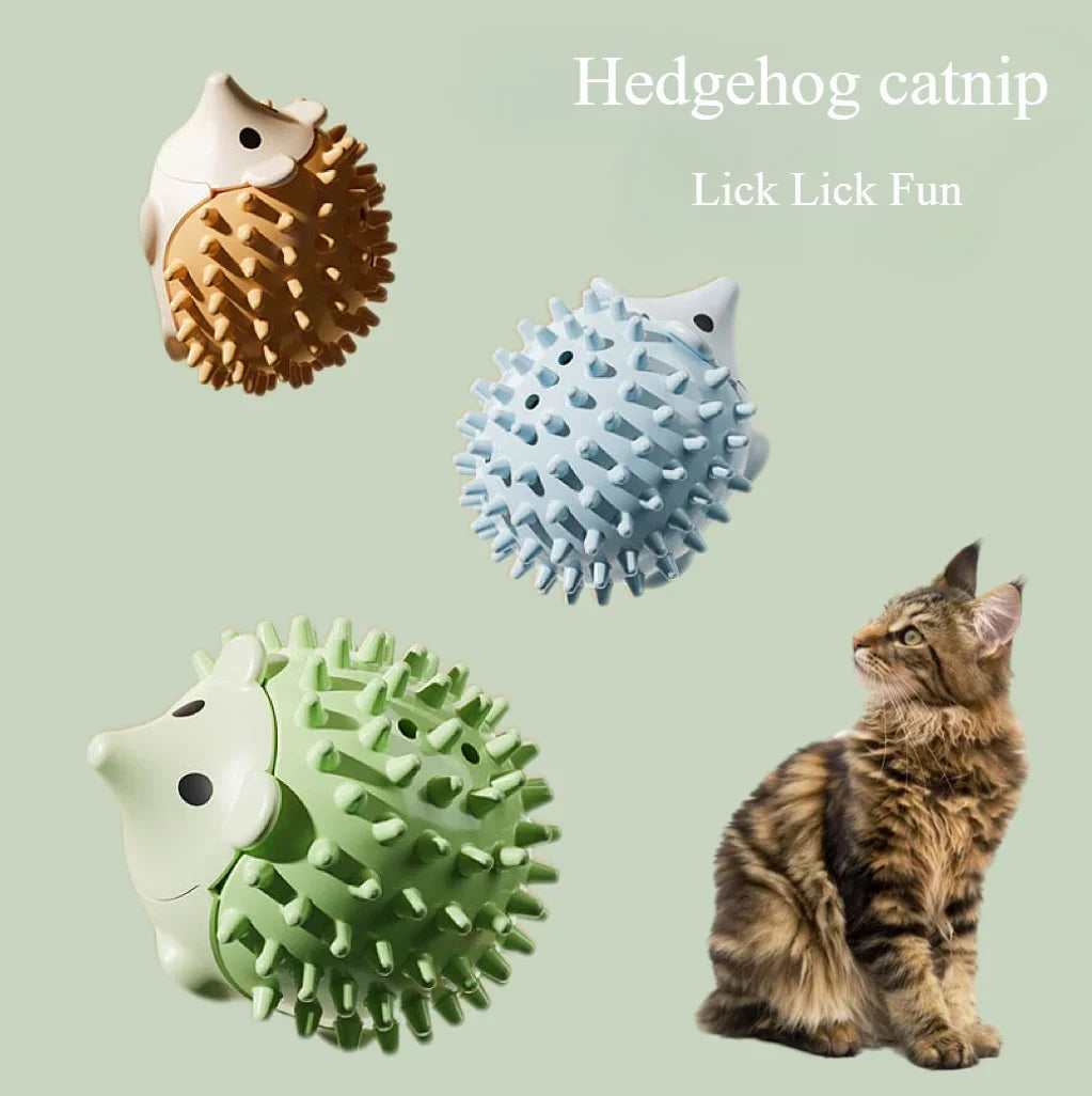 Hedgehog Catnip Ball - Licking and Rolling Toy