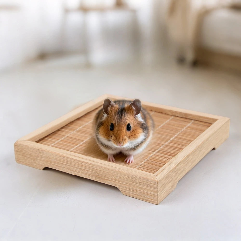 Bamboo Cooling Mat for Hamsters and Small Pets
