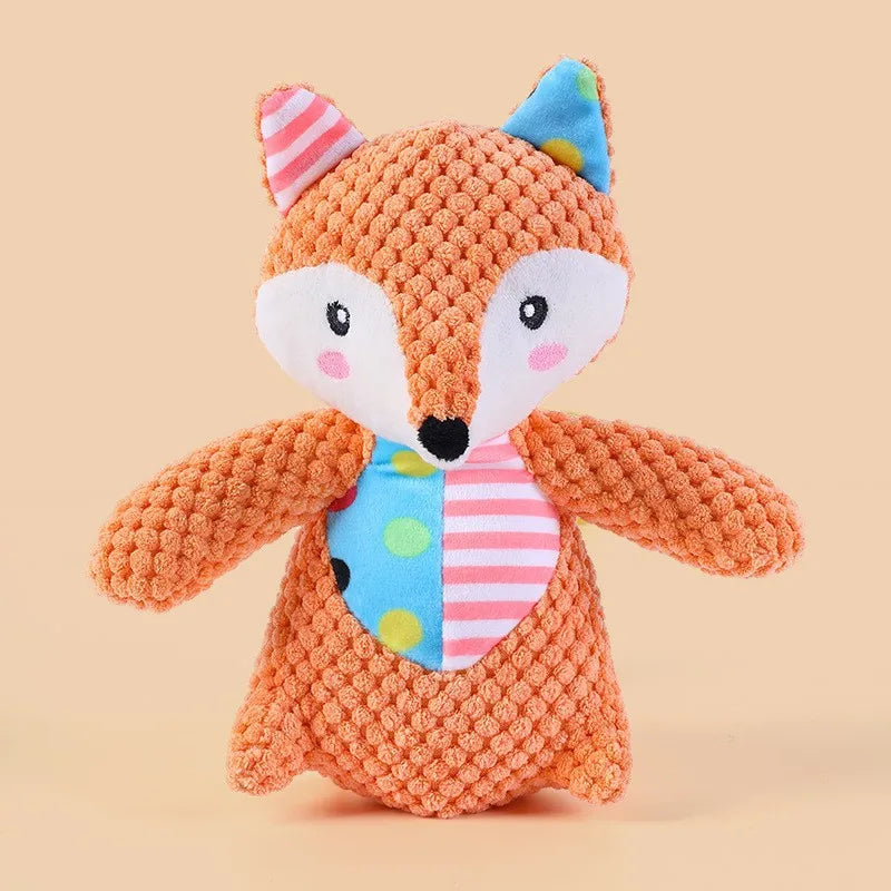 Jouets de dentition en peluche pour animaux - Jouets à mâcher couineurs et résistants aux morsures pour chiens et chats