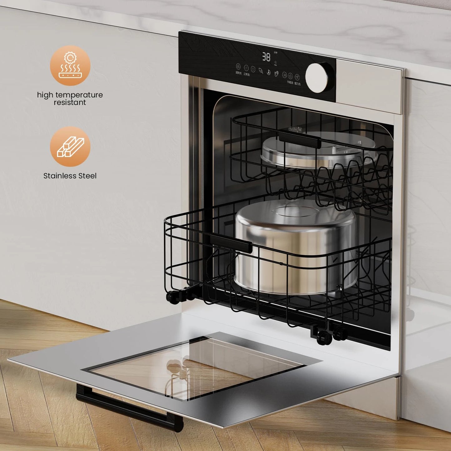 Premium Stainless Steel Pet Water Fountain - 2.2L Automatic Dispenser