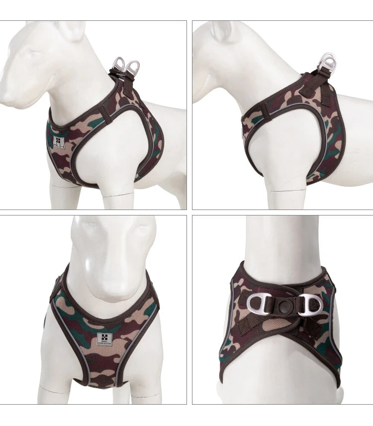 Reflective Dog & Cat Harness with Leash Set