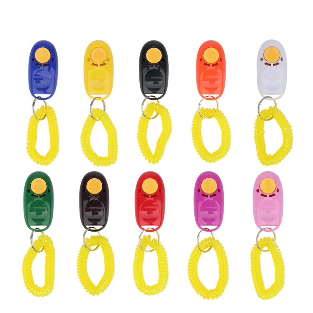Pet Training Clicker with Wrist Strap (10 Pack)