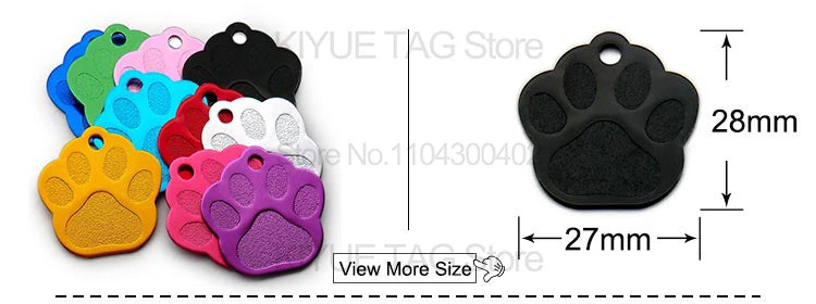 Personalised Aluminium Pet ID Tags – Pack of 100