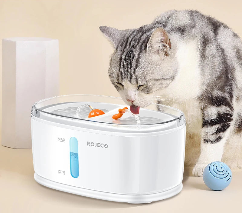 Automatic Wireless Dual-Flow Pet Water Fountain for Cats & Dogs