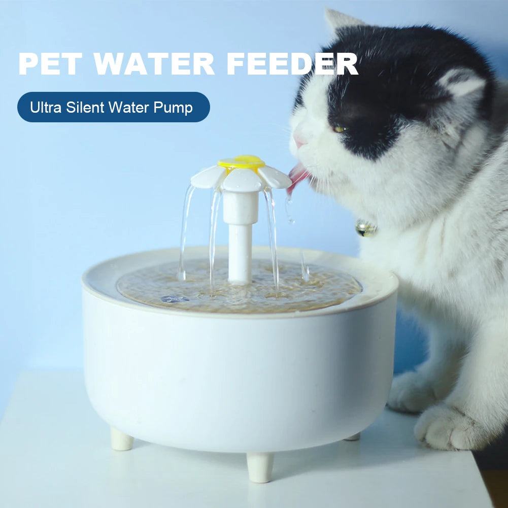 Automatic Cat Water Fountain with Filter | 1200ml Silent USB Dispenser