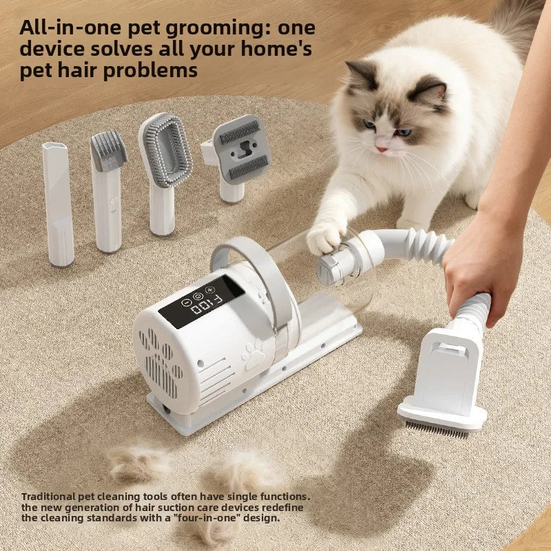 Dog Grooming Vacuum Kit | 2.3L Dust Cup | 99% Hair Capture | 5+ Speeds